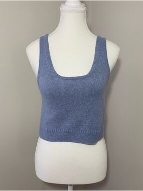 Madewell Periwinkle Knit Scoop Neck Tank